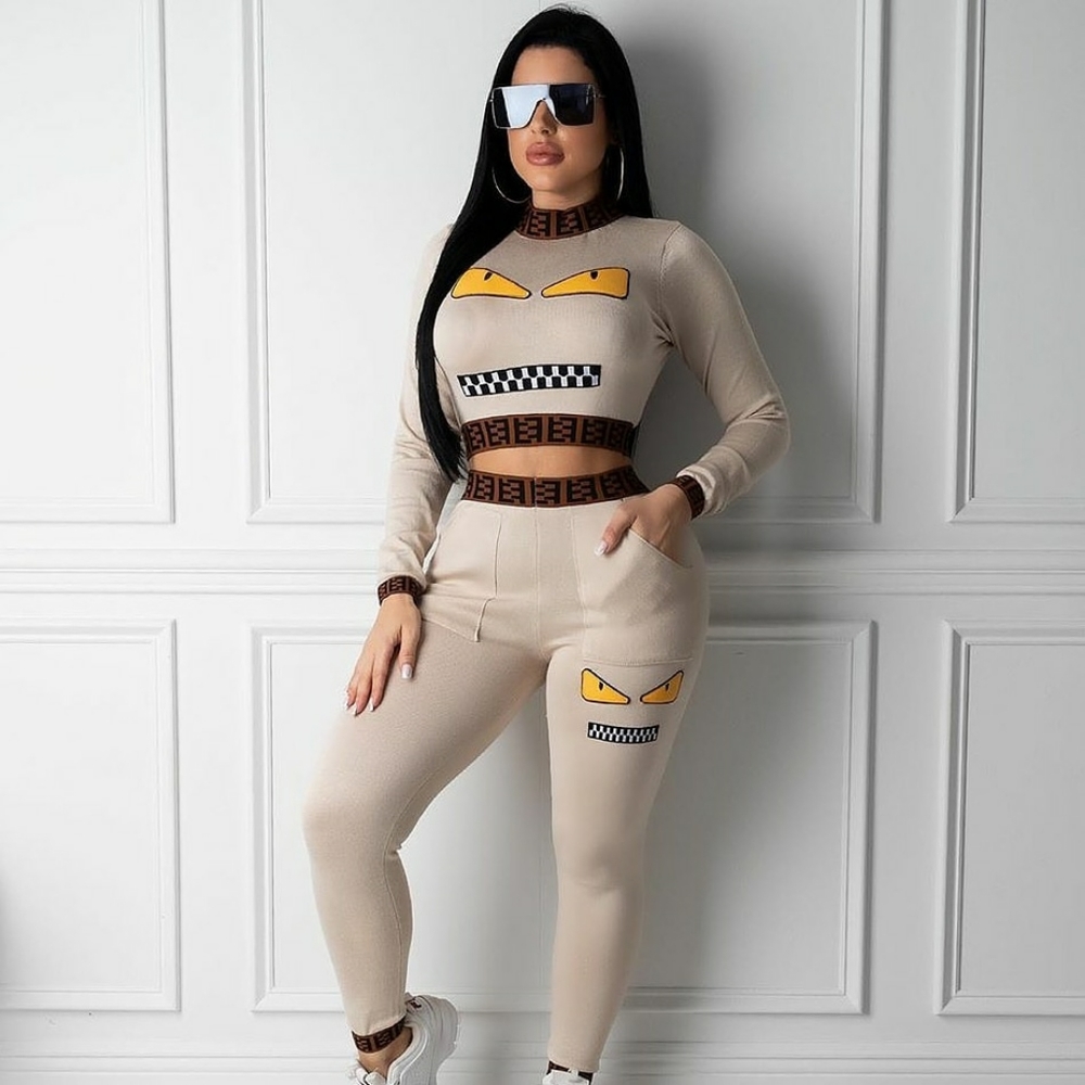 Pant set with angry face